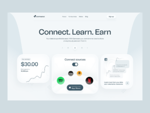 AI SaaS landing page design