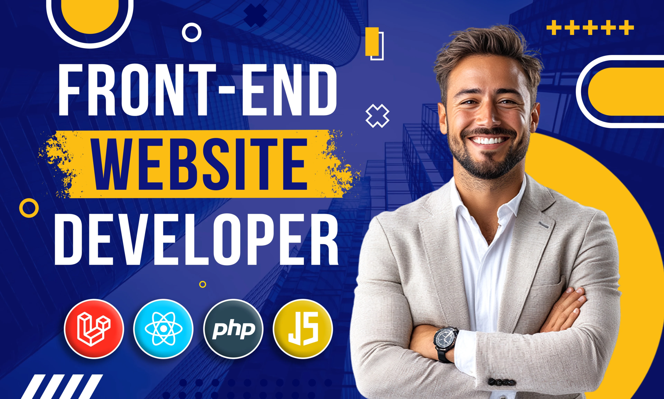 Je ferai du développement web frontend en HTML CSS javascript